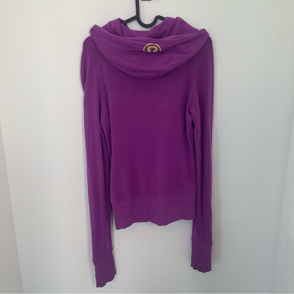 Lululemon Vintage Scuba Full Zip up Hoodie Stretch French Terry Vibrant Purple 4 - Picture 5 of 6